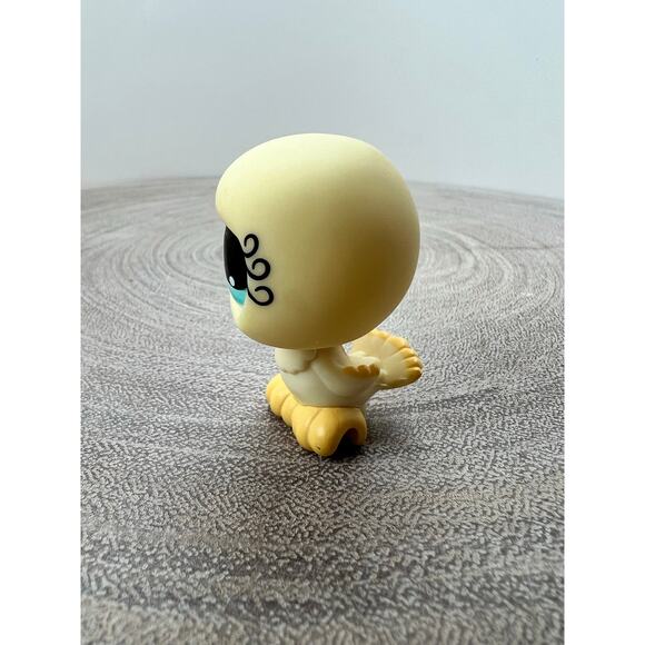 Littlest Pet Shop LPS #512 Pigeon Yellow Aqua Diamond Eyes 2007 - Picture 6 of 6
